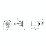 Omega Products ER32 Axial Tool Head - Round - External Nut - DIN5480