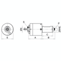 Omega Products ER25 Axial Tool Head - Internal Nut - Through Coolant - DIN5480 thumbnail 2