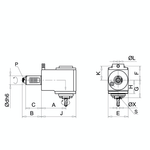 Omega Products ER25 Axial Tool Head - Radial Disc - Single End - DIN5480