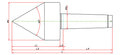 Widin Live Centre - Pipe Machining - Solid Nose - PT-60 Type - NO.2 thumbnail 2