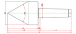 Widin Live Centre - Pipe Machining - Solid Nose - PT-60 Type - NO.2