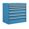 Polstore Cabinet - 7 Drawers 54x36EH - 90% Extension - Light Blue - 1023mm(W) x 725mm(D) x 1000mm(H) thumbnail 1