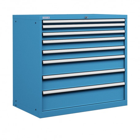 Polstore Cabinet - 8 Drawers 54x36EH - 100% Extension - Light Blue -1023mm(W) x 725mm(D) x 1000mm(H)