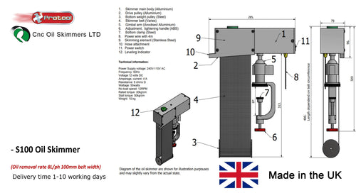 Complete Oil Skimmer Set S100