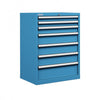 Polstore Cabinets - 7 Drawers 36x27EH - 100% Extension - Light Blue - 717mm(W) x 572mm(D) x 1000mm(H) thumbnail 1
