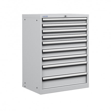 Polstore Cabinet - 9 Drawers 36x27EH - 100% Extension - Light Grey - 717mm(W) x 572mm(D) x 1000mm(H)