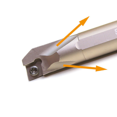 Vortex Boring Bar - Reduced Vibration - HSS Shank Screw Clamp 95 Deg - Not Through Coolant - For CCMT/CCGT Inserts - H16QSCLCR06