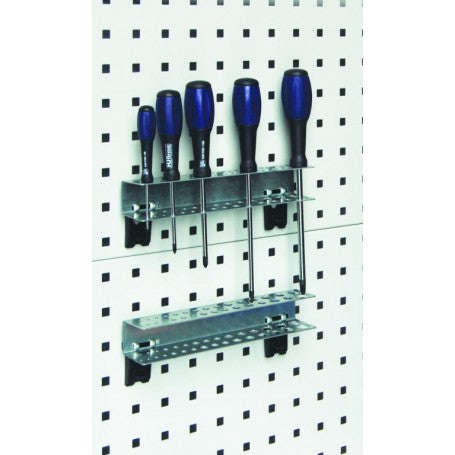 Polstore Screw Driver Holder - For Perforated Panel - 240mm Length