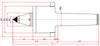 Widin Live Centre - High Speed Rotational - Carbide Tipped - Minimizes Bite Interference - Nut Type - SMPBCN Type - NO.3 thumbnail 2