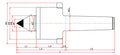 Widin Live Centre - High Speed Rotational - Long Life - Carbide Tipped - Minimizes Bite Interference - SMPCN Type - NO.3 thumbnail 2