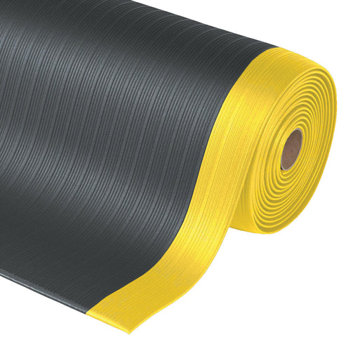 Work Well Mats - Economical Anti-Fatigue Mat - Soft-Step - 910x600x9mm (BK/YL)