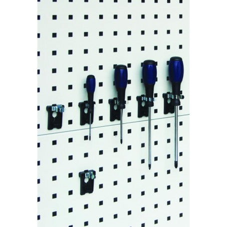Polstore Spring Clip - For Perforated Panel - 19mm