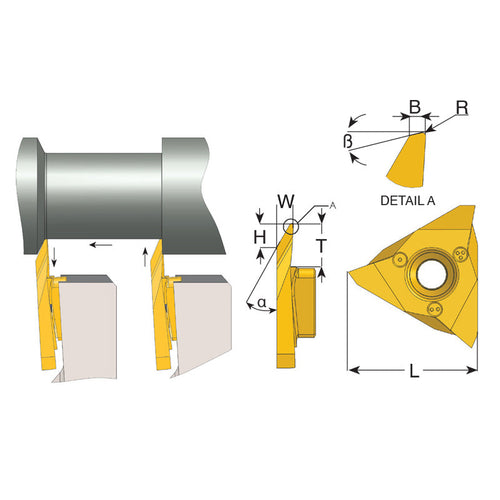 Carmex Swiss Line Insert - Back Turning - Right Hand - GB19RA30BLU