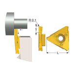 Carmex Swiss Line Insert - Front Turning - Left Hand - GF19LT54BLU