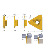 Carmex Swiss Line Insert - Parting Off - Left Hand - GP20LRW15T64BLU