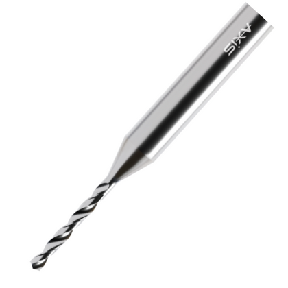 Axis Micro Carbide Drill - Uncoated Medium flute length T3021 (5-8xD) - 0.1 Diameter