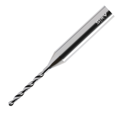 Axis Micro Carbide Drill - Uncoated Long flute length T3031 (8-12xD) - 1.68 Diameter