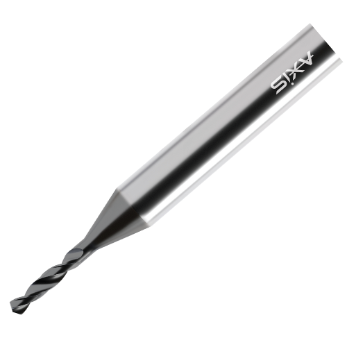Axis Micro Carbide Drill - Axicoat Short flute length T3110 (3-5xD) - 0.8 Diameter