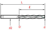 Toolex Hand Taper Pin Reamer HSS 1:50 - 4.00mm