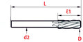 Toolex Reamer - Straight Shank - Spiral Flute - Stub Length - Carbide - Through Coolant - H4 - 4.11mm thumbnail 2