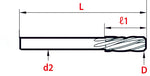 Toolex Reamer - Straight Shank - Spiral Flute - Stub Length - Carbide - Through Coolant - H4 - 4.23mm