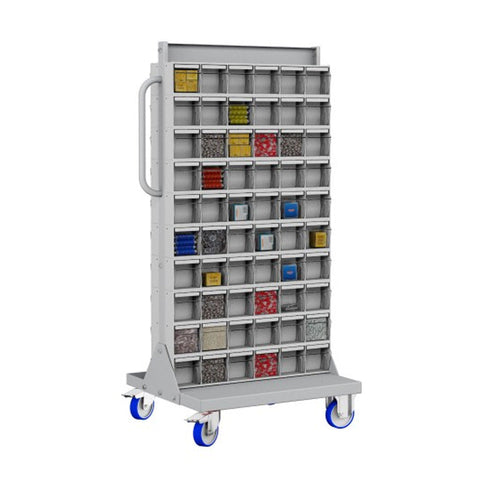 Polstore Unibox Trolley 120 Compartments - 660mm (w) x 750mm (d) x 1365mm (h)