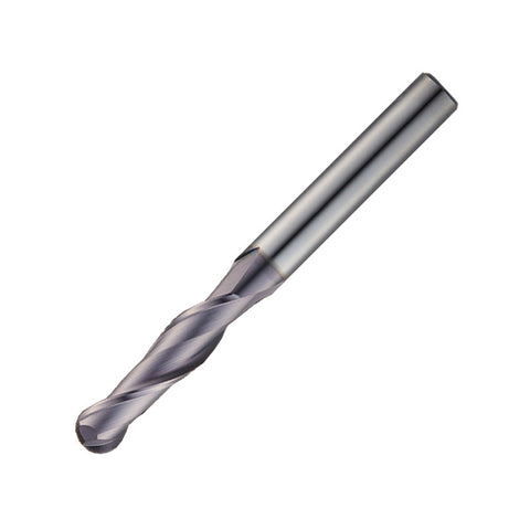 Widin Carbide End Mill - Ball Nose - 2 Flute Long Length - 3mm