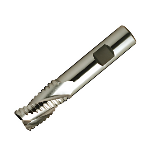 Europa Tools HSS-E Roughing End Mill - Uncoated 3 Flute Coarse Pitch - Short Length - 30mm