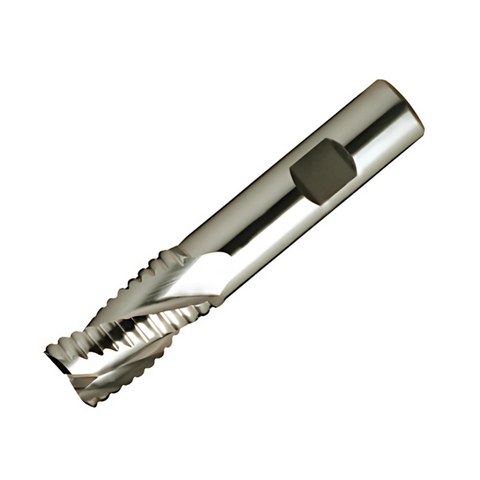 Europa Tools HSS-E Roughing End Mill - Uncoated 3 Flute Coarse Pitch - Short Length - 14mm