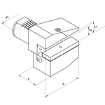 Omega Products VDI25 Radial Overhead Holder - Left Hand - Short -Type B4