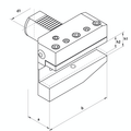 Omega Products VDI16 Radial Holder - Left Hand - Long Type - B6 thumbnail 2