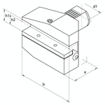 Omega Products VDI60 Radial Overhead Holder - Right Hand - Long - Type B7