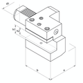 Omega Products VDI16 Axial Holder - Left Hand - Type C2 thumbnail 2