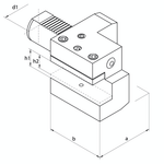 Omega Products VDI30 Axial Holder - Left Hand - Type C2