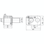 Omega Products VDI30 Double Boring Bar Holder - Right Hand - Type E7 - 30x32
