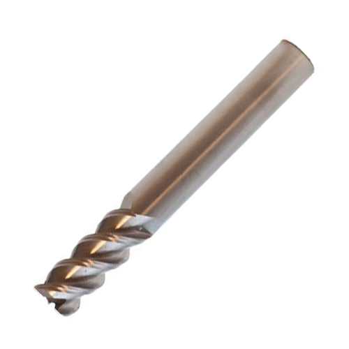 Vortex Carbide End Mill For Aluminium & Non-Ferrous - 3 Flute Standard Length Square Edge (55°) - 8mm