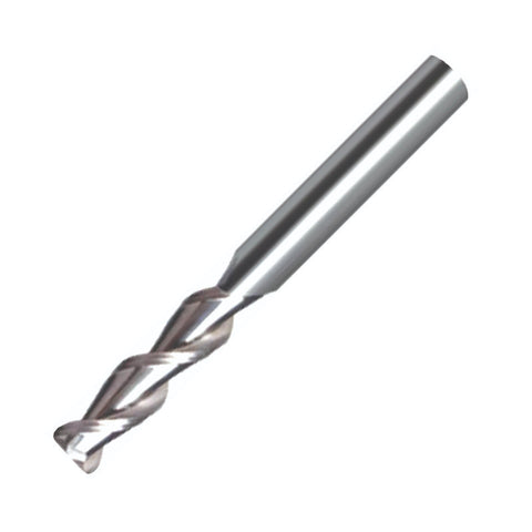 Vortex Carbide End Mill For Aluminium & Non-Ferrous - 2 Flute Standard Radius Edge (45°) 10mm x R2.5