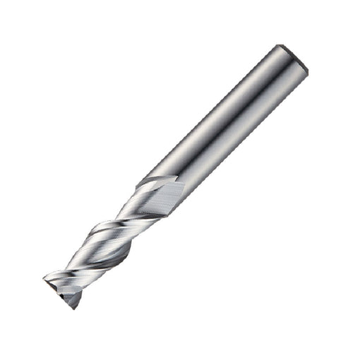 Widin Carbide End Mill For Aluminium & Non-Ferrous - 2 Flute Regular Flute Length 45° Helix Bright Metric - 11mm x 80mm