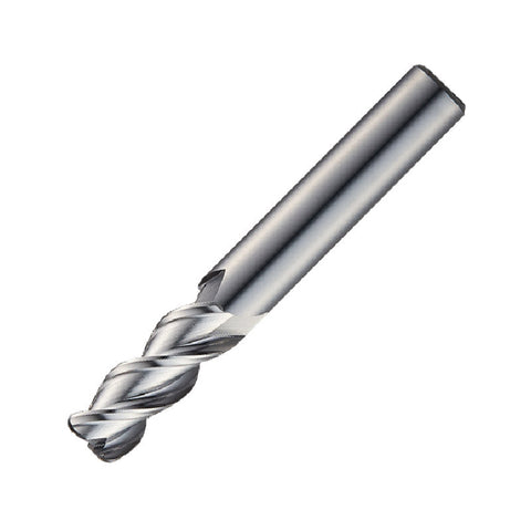 Widin Carbide Corner Radius End Mill For Aluminium & Non-Ferrous - 3 Flute 45° Helix - 8mm x R0.5