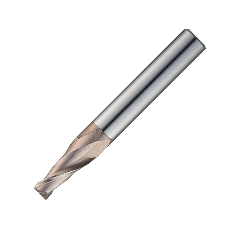 Widin Carbide Square End Mill For Mold & Die - 2 Flute Tapered Neck - 0.3mm x 0.5