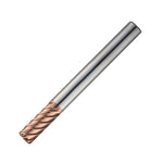Widin Carbide Corner Radius End Mill - 6 Flute 45Â° Helix Long Shank - 10mm x R1.0