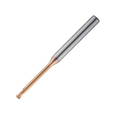 Widin Carbide Corner Radius End Mill - 2 Flute Long Neck Back Draft Type - 2mm x12mm x R0.2
