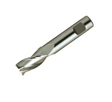 Europa Tools HSS-E End Mill - 3 Flute Centre Cutting with Flatted Shank - Short Length Throw Away - 4mm - protool-3ada